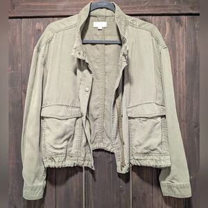 LOFT Olive Green Utility Jacket Women’s Large